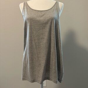 Eileen Fisher Organic Cotton Mini Stripe tank